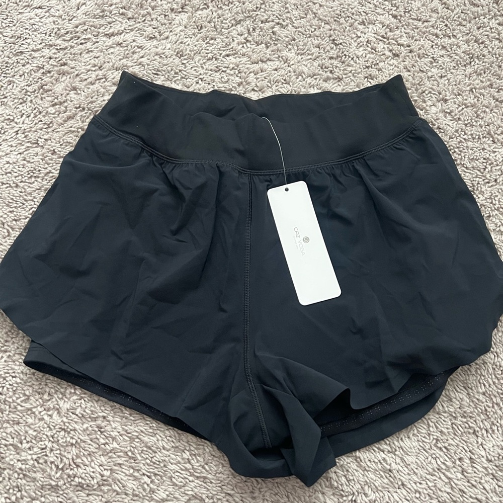 CRZ YOGA Women's Dark Athletic Shorts